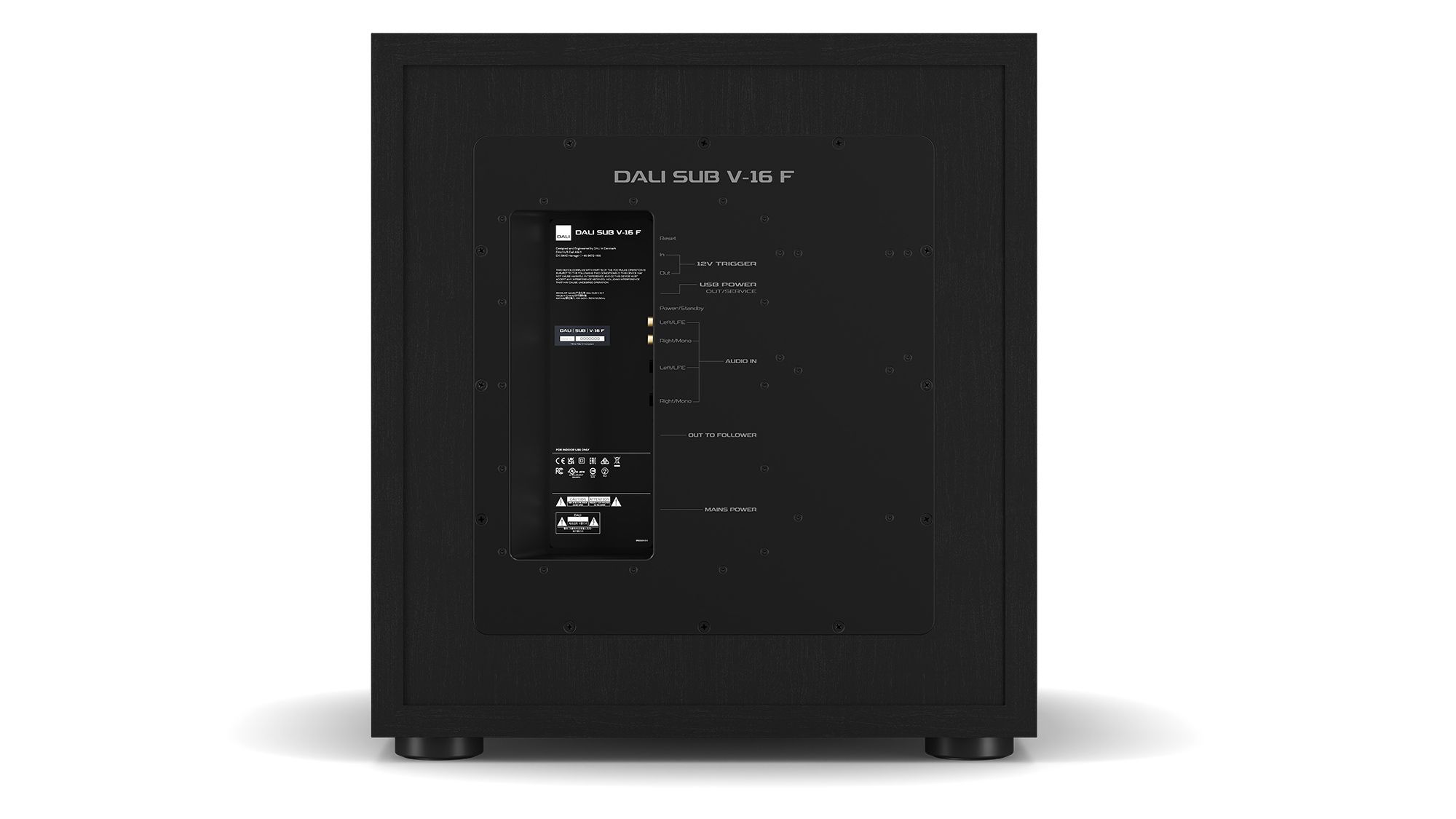 DALI SUB V-16 F Subwoofer Rückseite