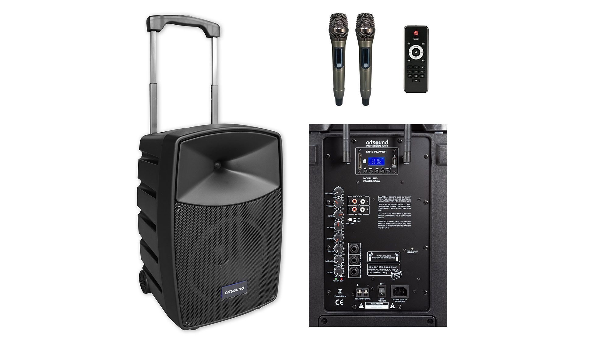 Artsound U10 Mobiler Lautsprecher Lieferumfang