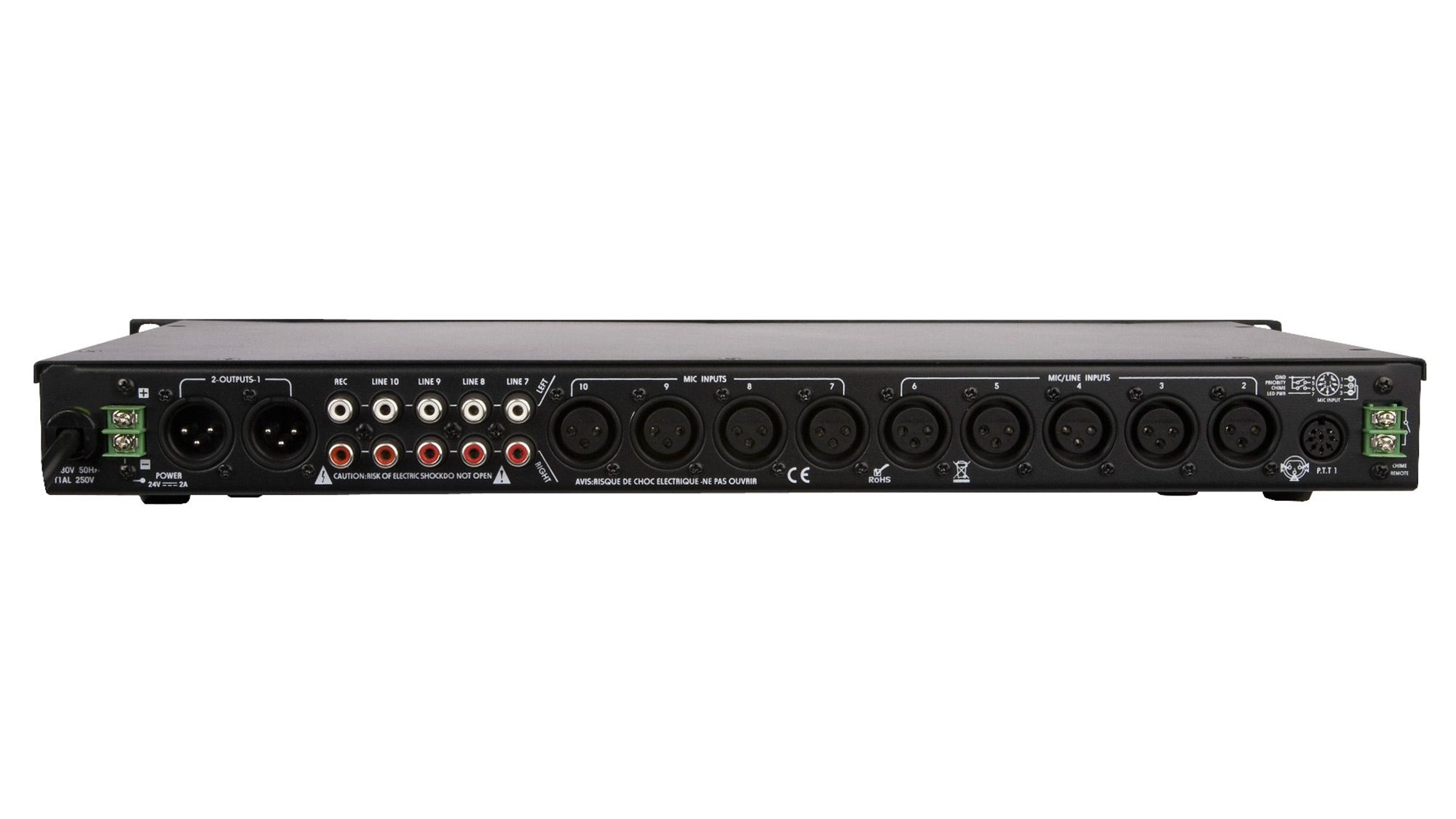 Artsound PM-2S01 2-Zonen-Stereo-Vorverstärker Rückseite mit Anschlüssen
