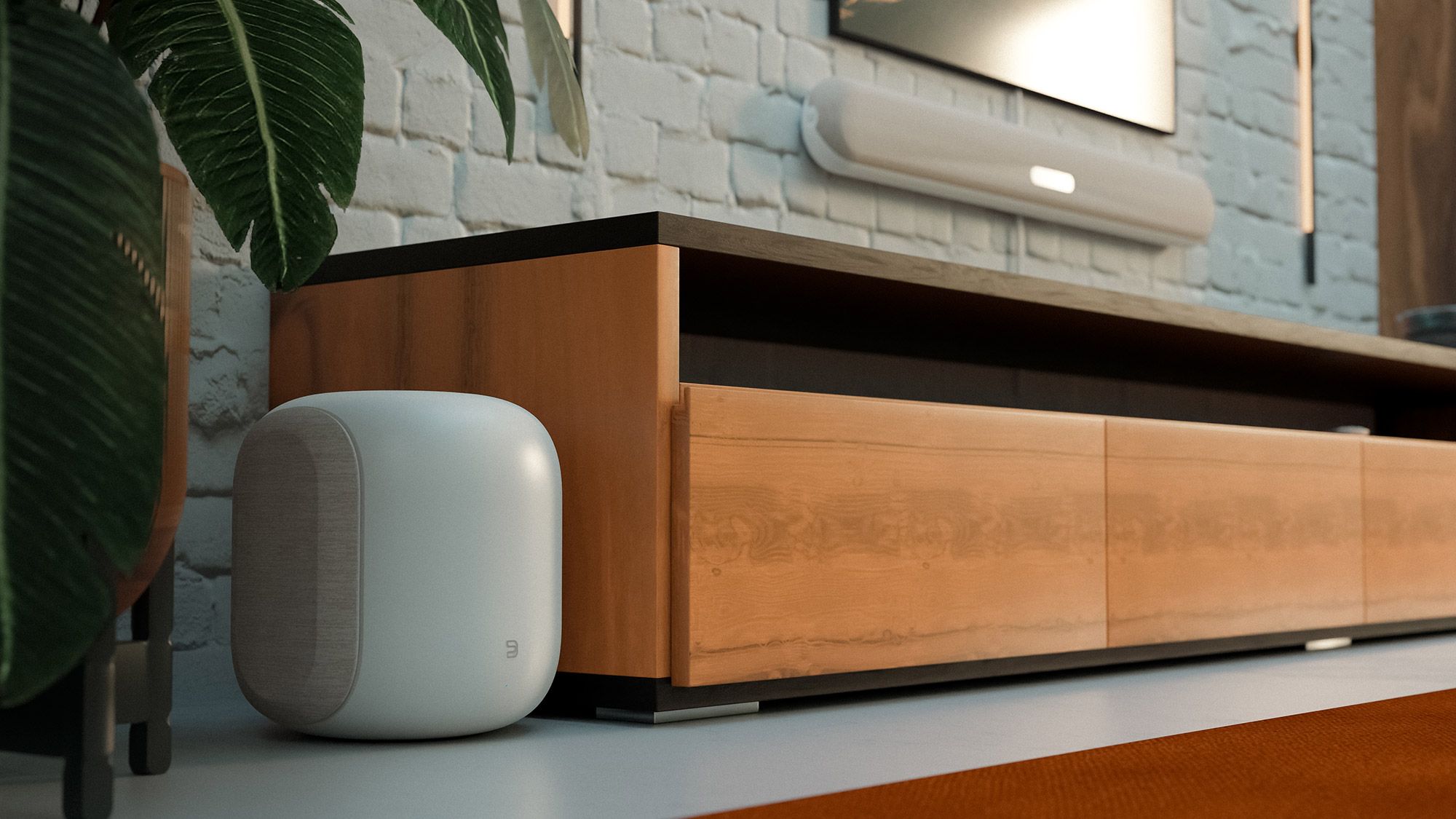 Bluesound PULSE SUB Weiß