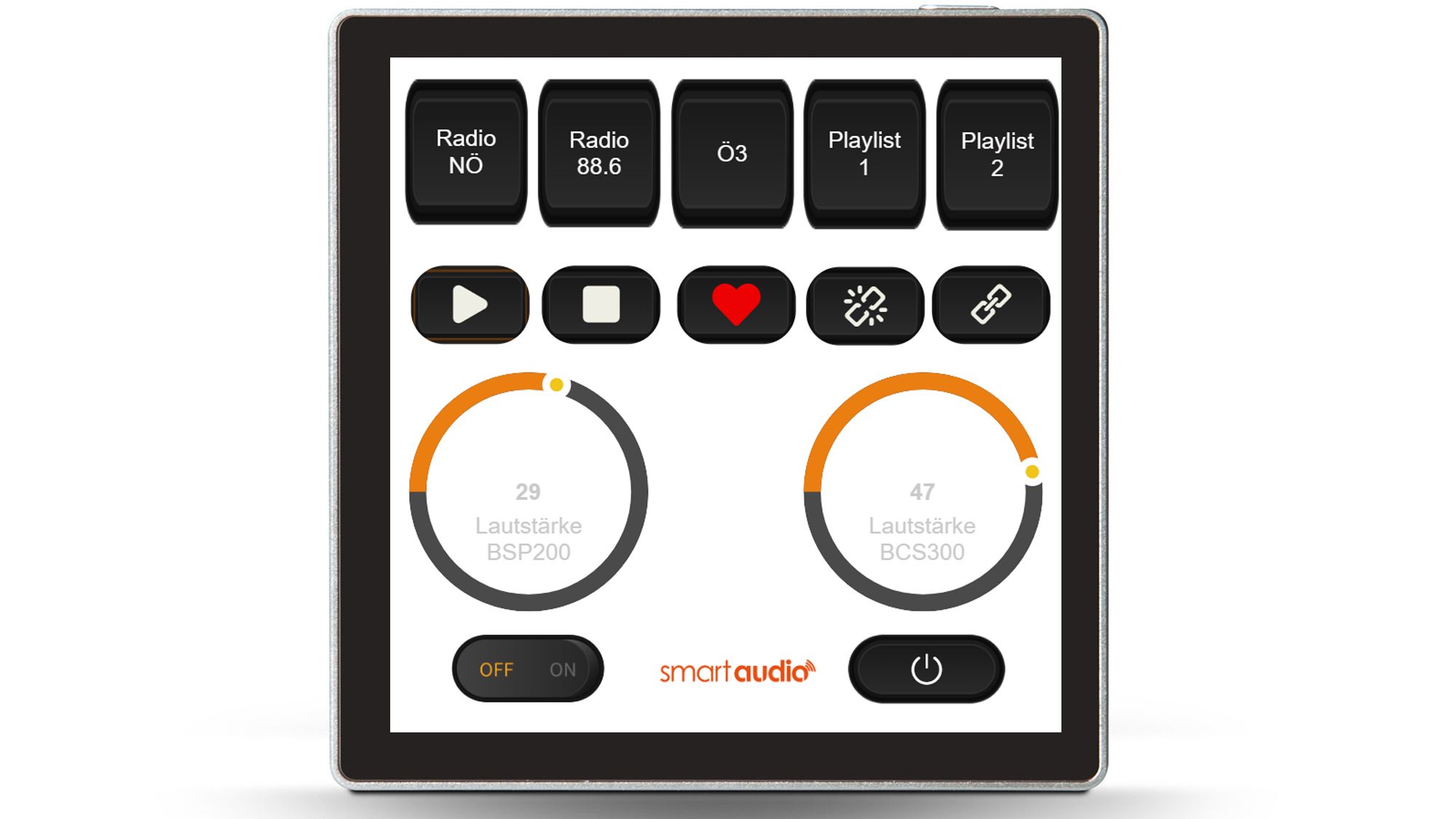 Bluesound Professional CP200 Bedienfeld