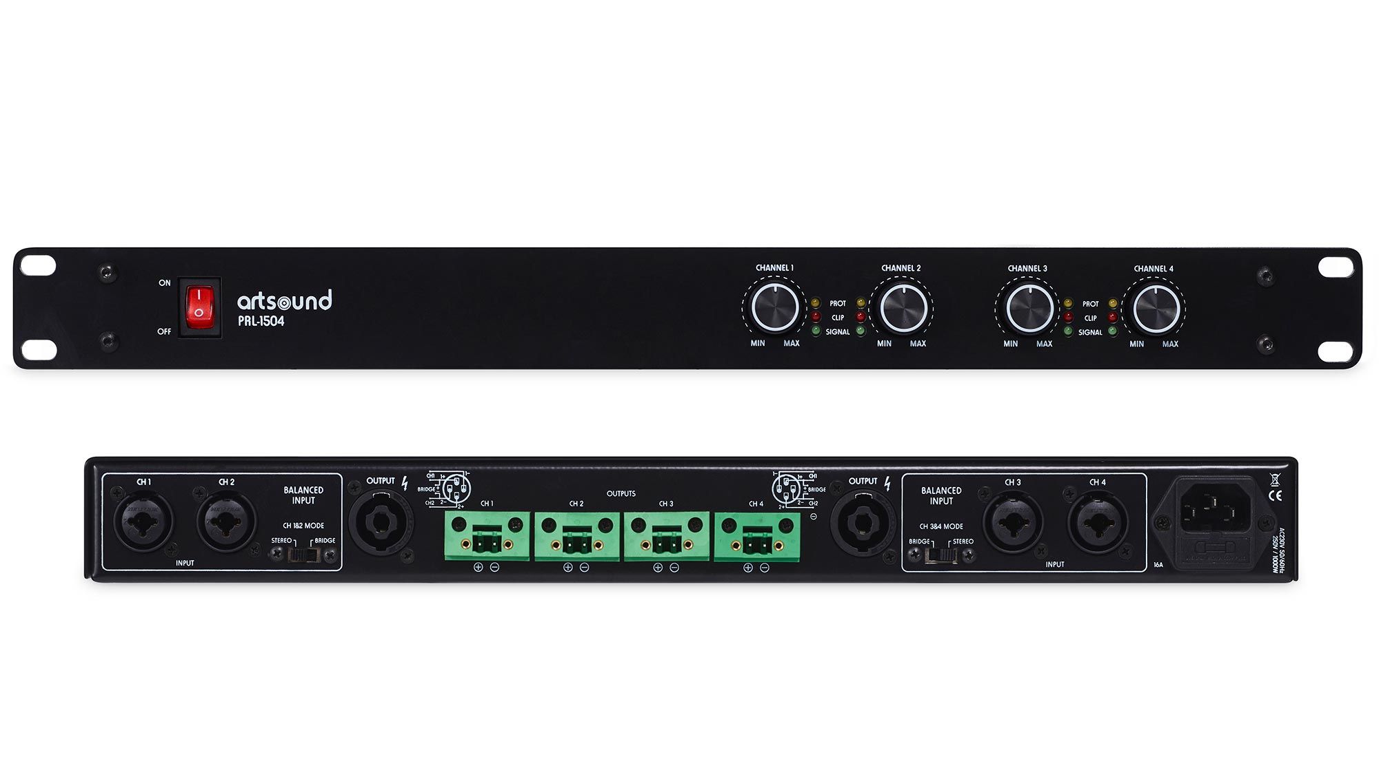 Artsound PRL-1504 4-Kanal PA-Verstärker