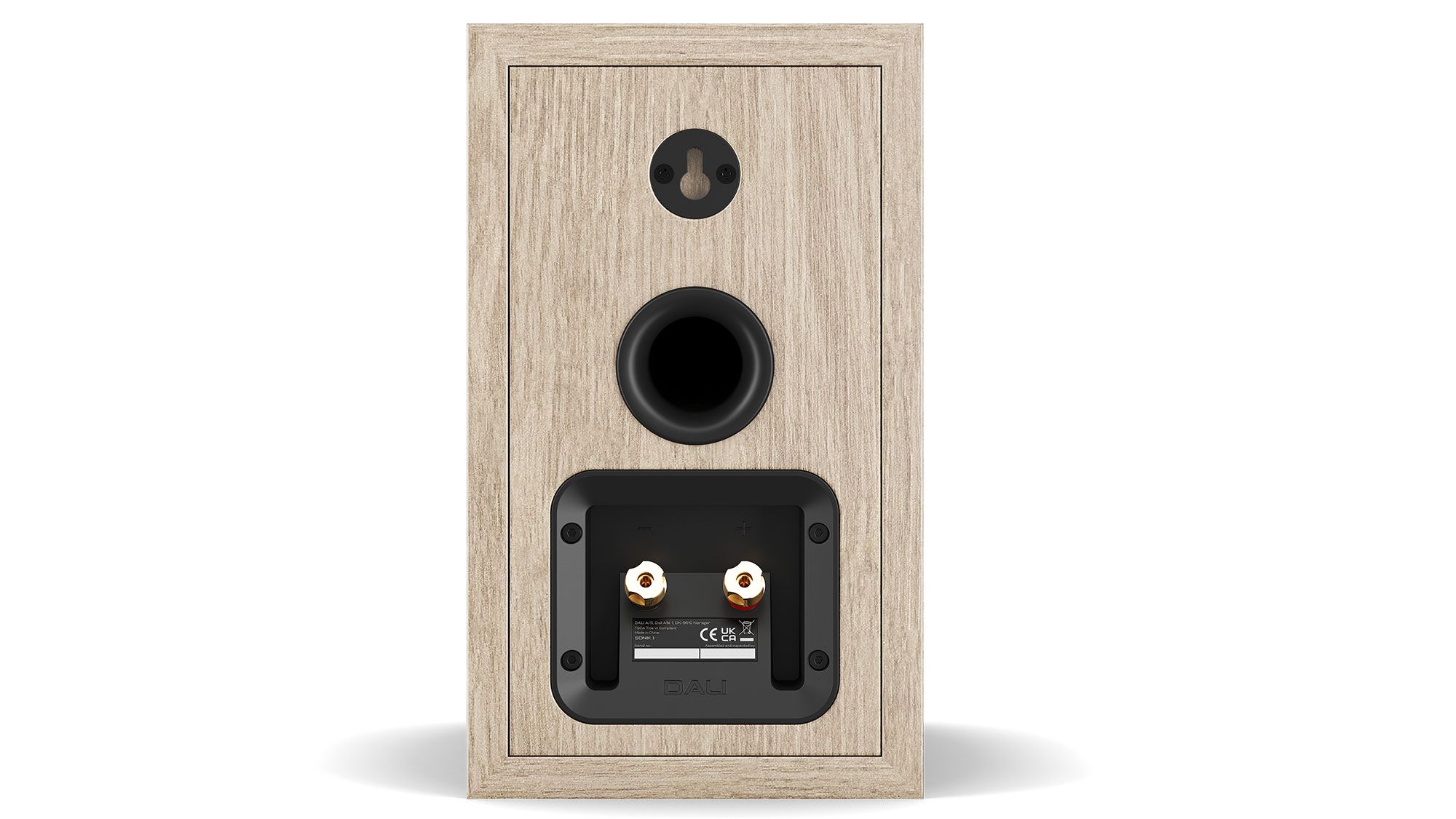 DALI SONIK 1 Eiche hell (Light Oak) Rückseite mit Anschlüssen