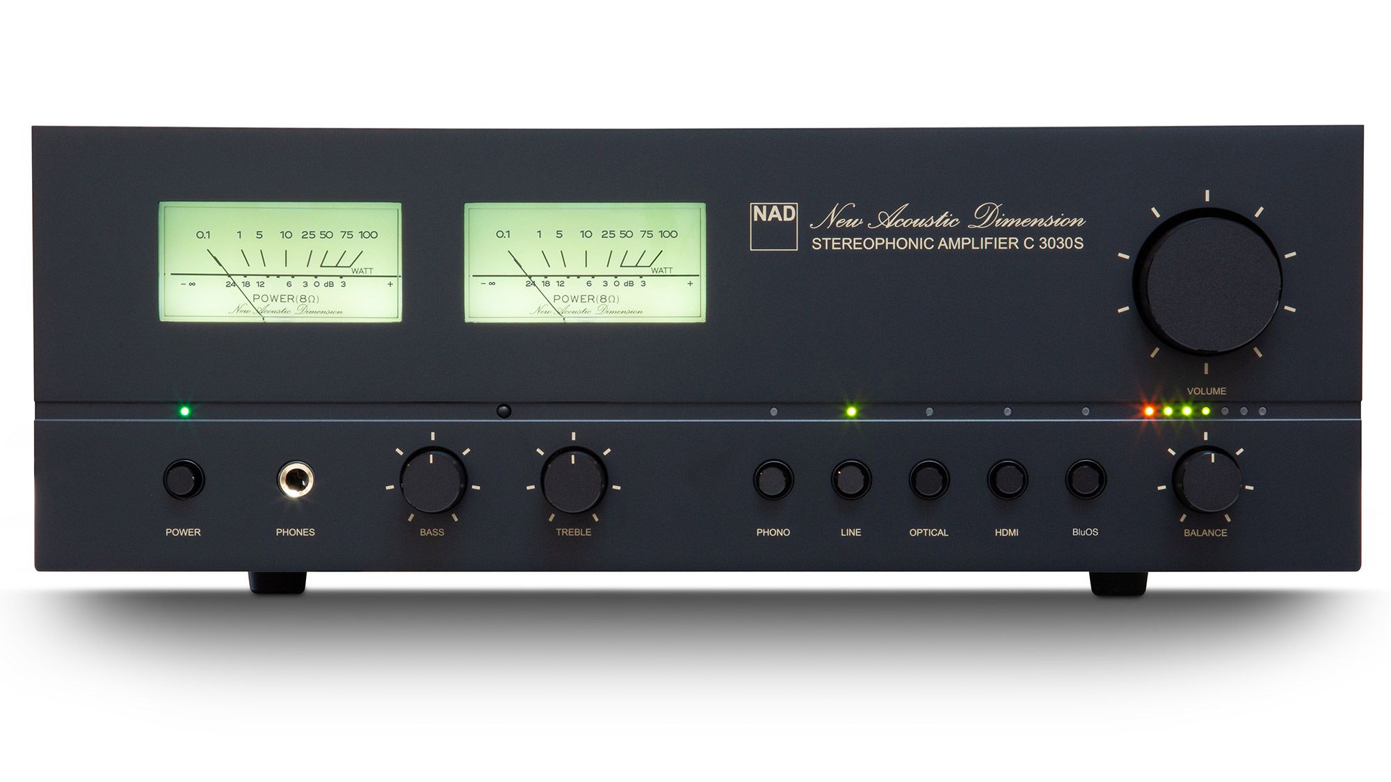 NAD C 3030 S BluOS-Verstärker Frontansicht