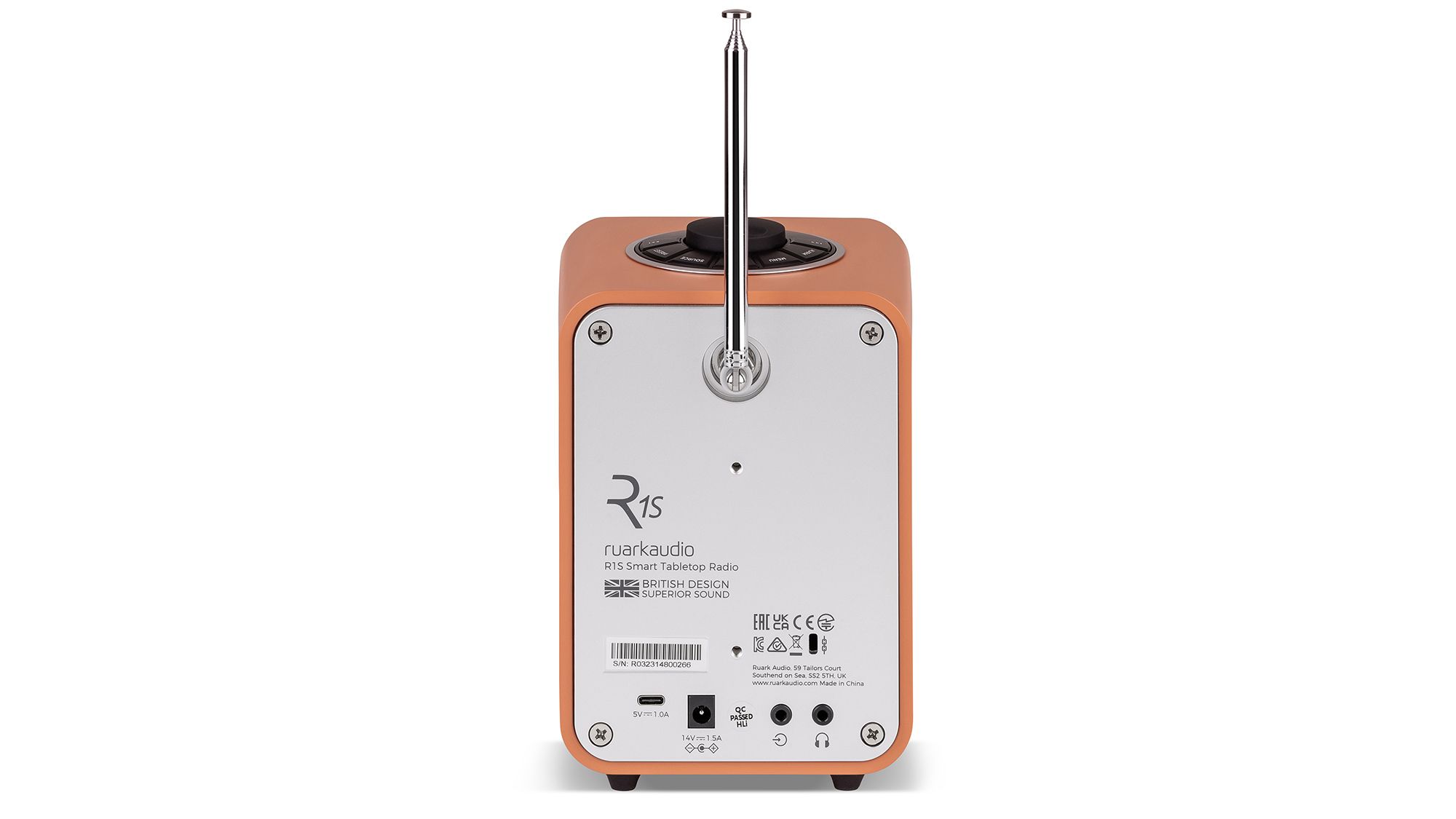 Ruark R1S Terracotta Rückseite