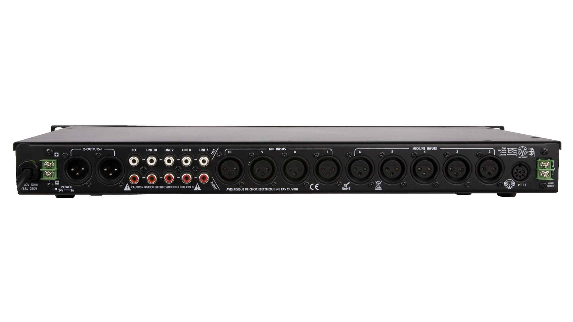 Artsound PM-2S01 2-Zonen-Stereo-Vorverstärker Rückseite mit Anschlüssen