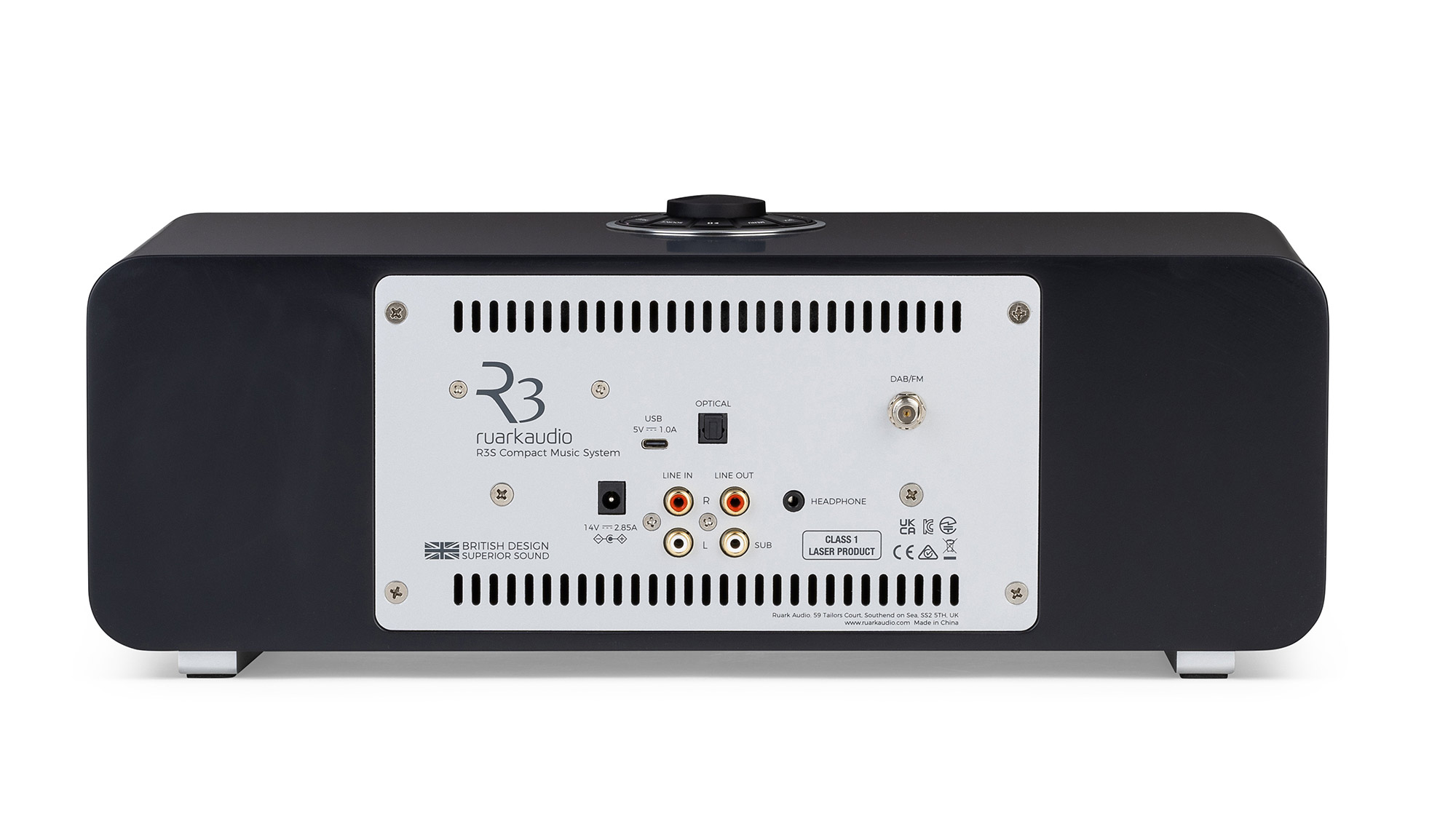 Ruark R3S Anthrazit Rückseite