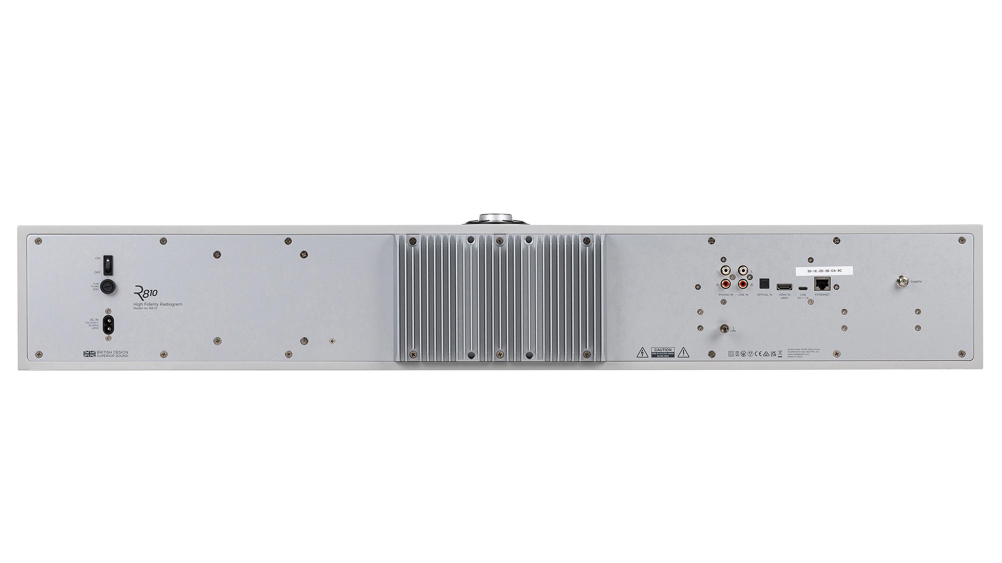 Ruark R810 Rückseite mit Anschlüssen